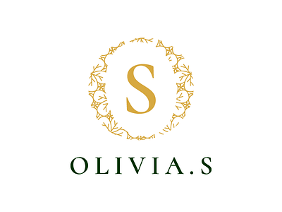 Olivia S Logo - Concept branding flower gold hotel leaf logo luxury o pattern s serif spa