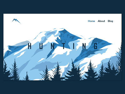Hunting Website Home Page design figma typography ui uidesign uiux uiux design ux uxdesign web webdesign xd