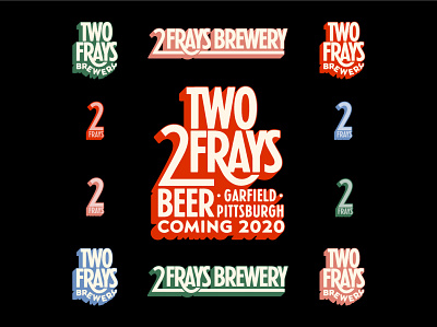 Two Frays Brewery logos