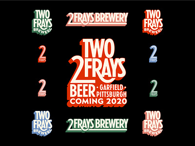 Two Frays Brewery logos