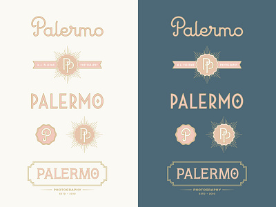 Palermo Photography | Wordmarks & Badges branding identity lettering logo logotype monogram wordmark