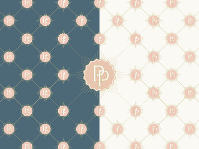 Palermo Photography | Pattern & Monogram badge lettering logo monogram pattern type