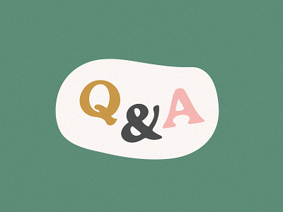 Any Questions? color lettering spring type typography
