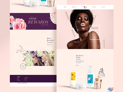 VIVA Beauty Landing Page beauty clean creative design graphicdesign landing landing page modern viva web webdesign website