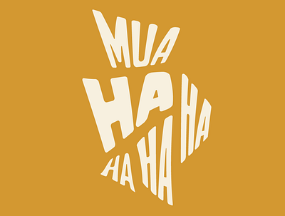 Muahaha creative design evil graphicdesign halloween laugh series type typogaphy