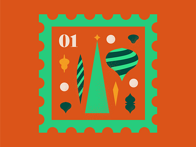 Oh, Christmas Tree christmas christmas tree creative december design graphicdesign illustration ornaments stamp vector