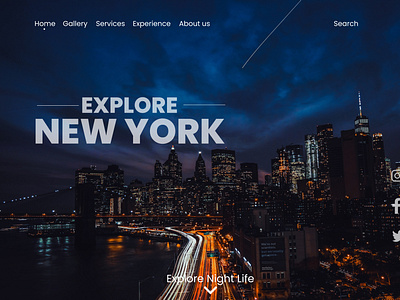 New York design minimal new yorker typography ui website