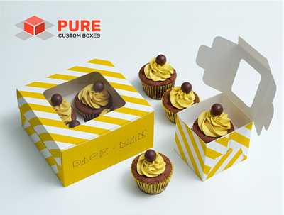 CUPCAKE BOXES WITH WINDOW