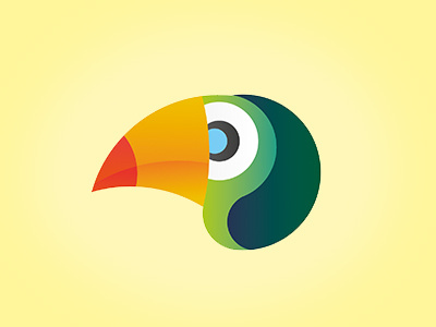 IBRA animal illustration logo toucan