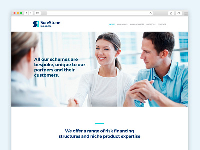 Surestone - Website one page ui ux web