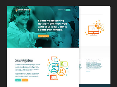 Sports Volunteering Redesign sports ui ux web