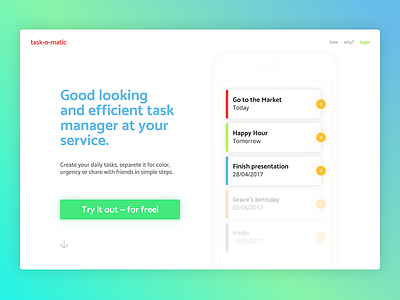 Landing Page (above the fold) - Daily UI - #003 daily landing page ui ux web