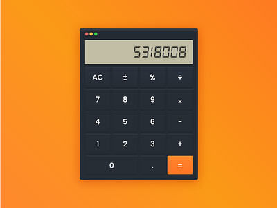 Calculator - Daily UI - #004 calculator daily ui ux