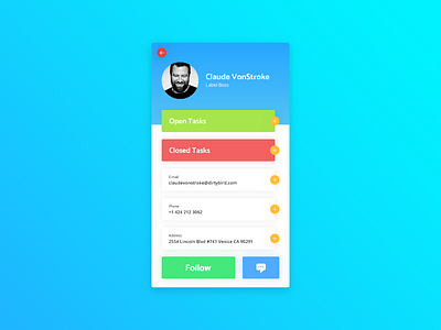 User Profile - Daily UI - #006 daily profile ui user ux