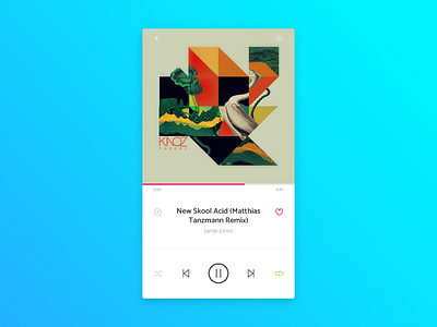 Music Player - Daily UI - #009 daily music player ui ux