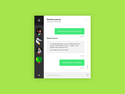 Direct Message - Daily UI - #013 daily direct message ui ux