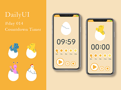 DailyUI #day014 - Countdown Timer 014 app dailyui day014 design illustration mobile ui ux