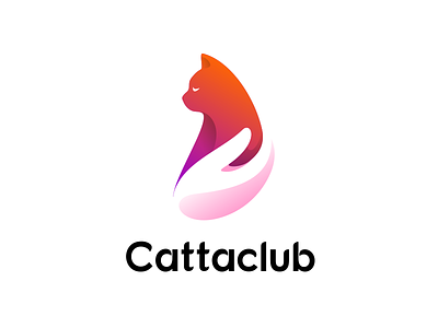 Cattaclub cat cattaclub design identity illustration logo logotype mark symbol
