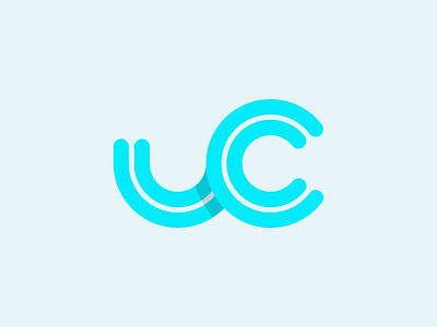 UC Logo brand design identity illustration letter logo logotype mark monogram symbol type uc