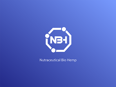 NBH Nutraceutical Bio Hemp chemistry design identity logo logotype mark medicine nbh science symbol