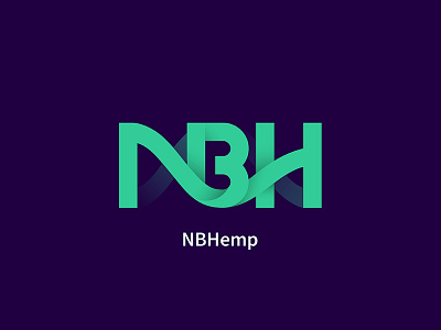 NBH Nutraceutical Bio Hemp chemistry design identity logo logotype mark medicine nbh science symbol