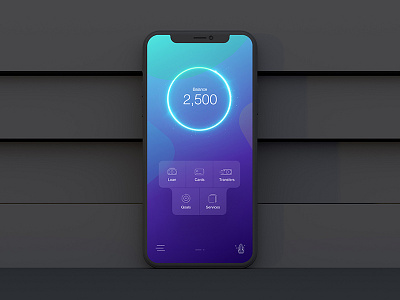 Main Screen app balance concept design homescreen icon interface main mobile ui ux