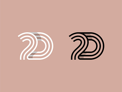 2D 2d design line logo logotype mark symbol