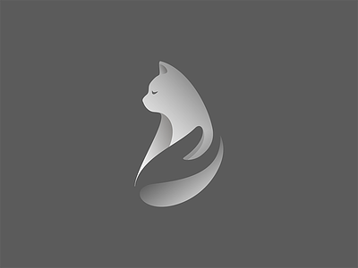 Cattaclub logo cat cattaclub design gradient identity illustration logo logotype mark symbol