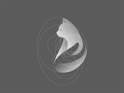 Cattaclub Logo Grid cat cattaclub design gradient grid identity illustration logo logotype mark symbol