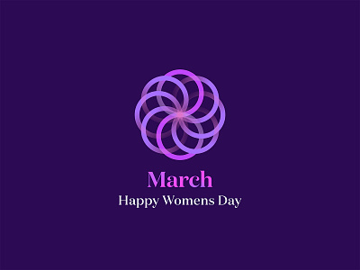 8 March 8 8 march beautiful design flower flowers gradient heppy international womens day logo logo design logotype march ornament vector woman womans day