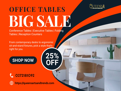 Attractive and Modern Style Office Tables