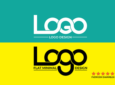 Flat Minimal Logo Design flat logo design latter logo logo design minimalist logo typography logo