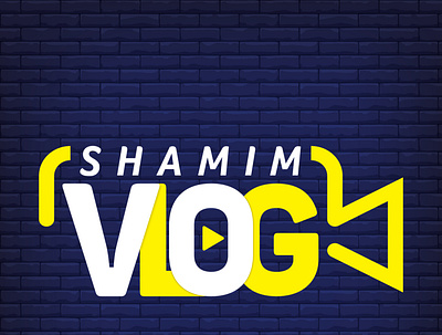 Shamim VLOG design icon illustration typography ui ux vector vlogger vlogging