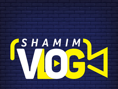 Shamim VLOG design icon illustration typography ui ux vector vlogger vlogging