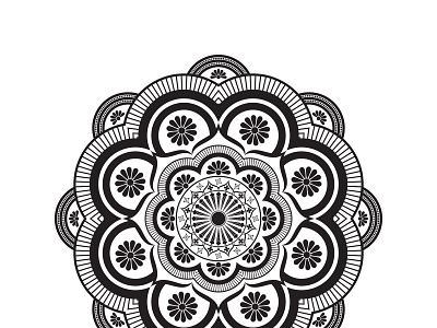 Simple Mandala Art Design pattern design