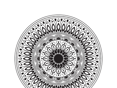 Simple Mandala Art Design pattern design