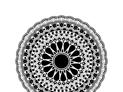 Simple Mandala Art Design pattern design