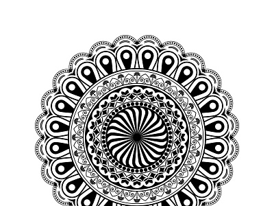 Simple Mandala Art Design pattern design