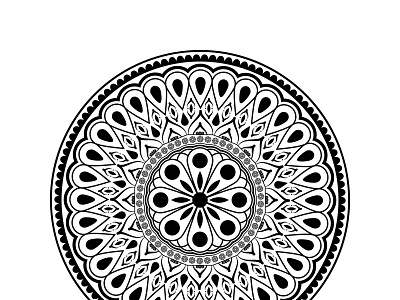 Simple Mandala Art Design pattern design