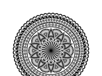 Simple Mandala Art Design pattern design