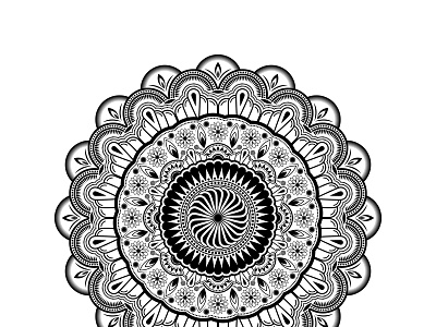 Simple Mandala Art Design pattern design