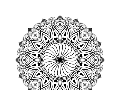 Simple Mandala Art Design pattern design