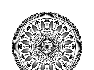 Simple Mandala Art Design pattern design