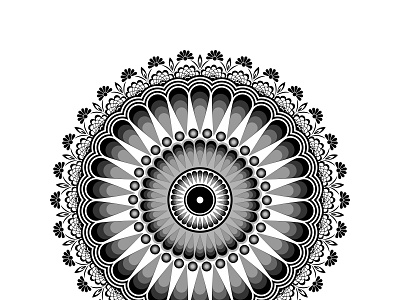 Simple Mandala Art Design pattern design