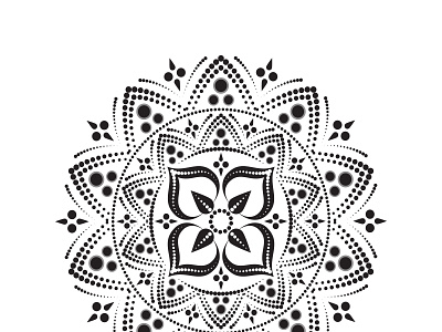 Simple Mandala Art Design pattern design