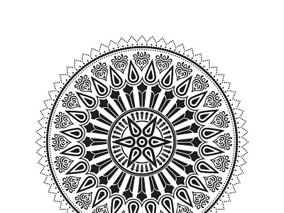 Simple Mandala Art Design pattern design