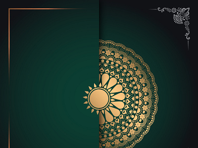 Golden Color Mandala Art Design 04 golden color mandala