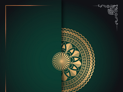 Golden Color Mandala Art Design 07 golden color mandala