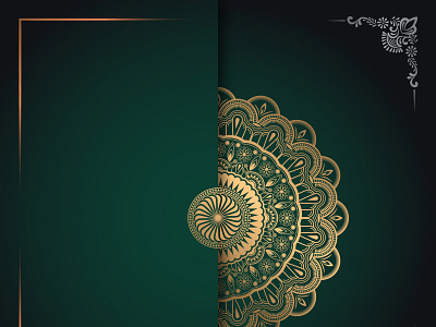 Golden Color Mandala Art Design 08 golden color mandala