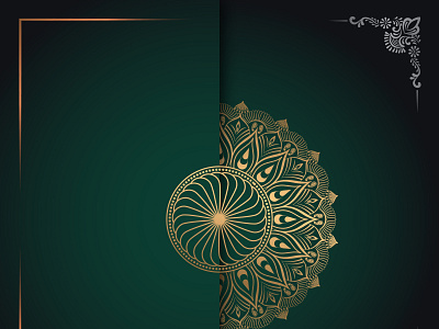 Golden Color Mandala Art Design 09 golden color mandala